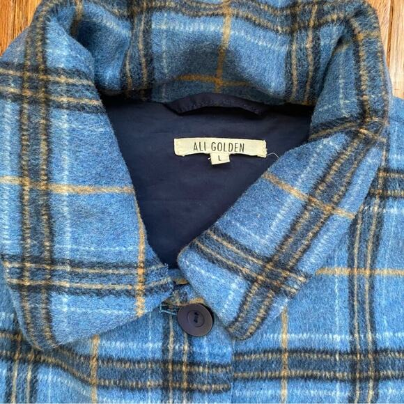 ALI GOLDEN $330 Blue Plaid Jacket - Picture 7 of 16